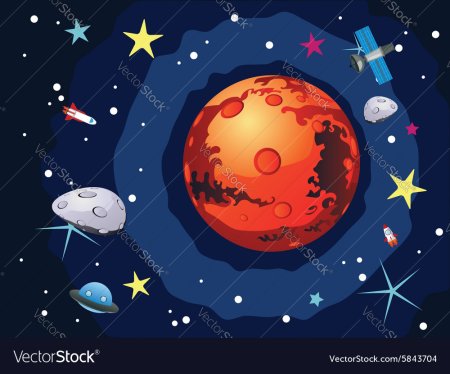 Марс рисунок для детей