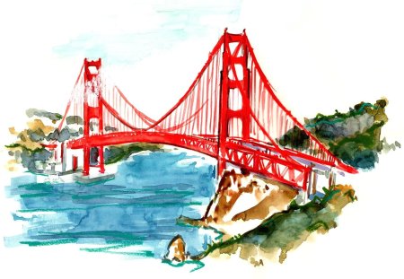 Мост рисунок