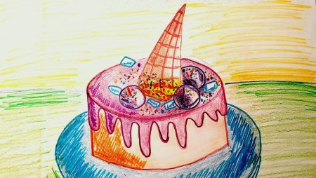 Рисование для детей тортики
